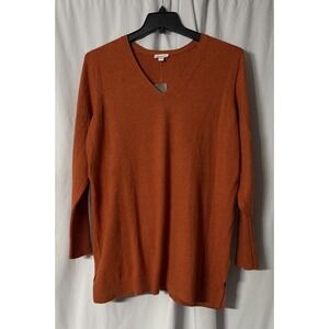 NWT J. Jill Womens Long Sleeved Pullover  Casual Top Sweater Stretch Size Large